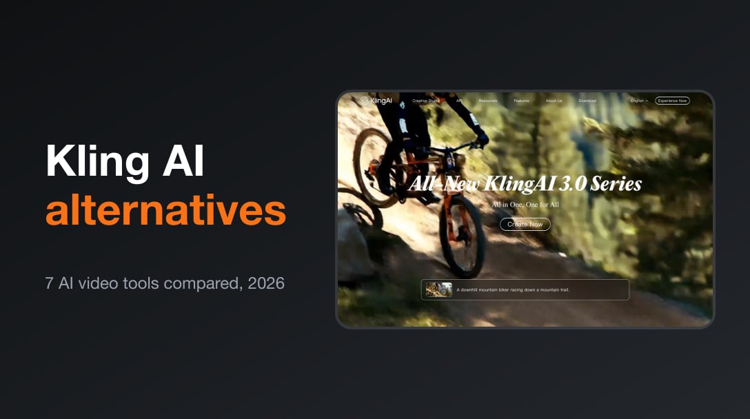 Creator at a laptop comparing Kling AI alternatives