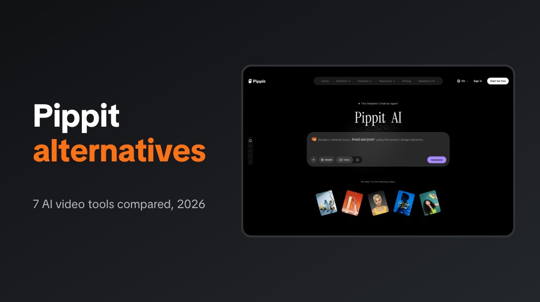 Pippit alternatives compared, next to the Pippit homepage