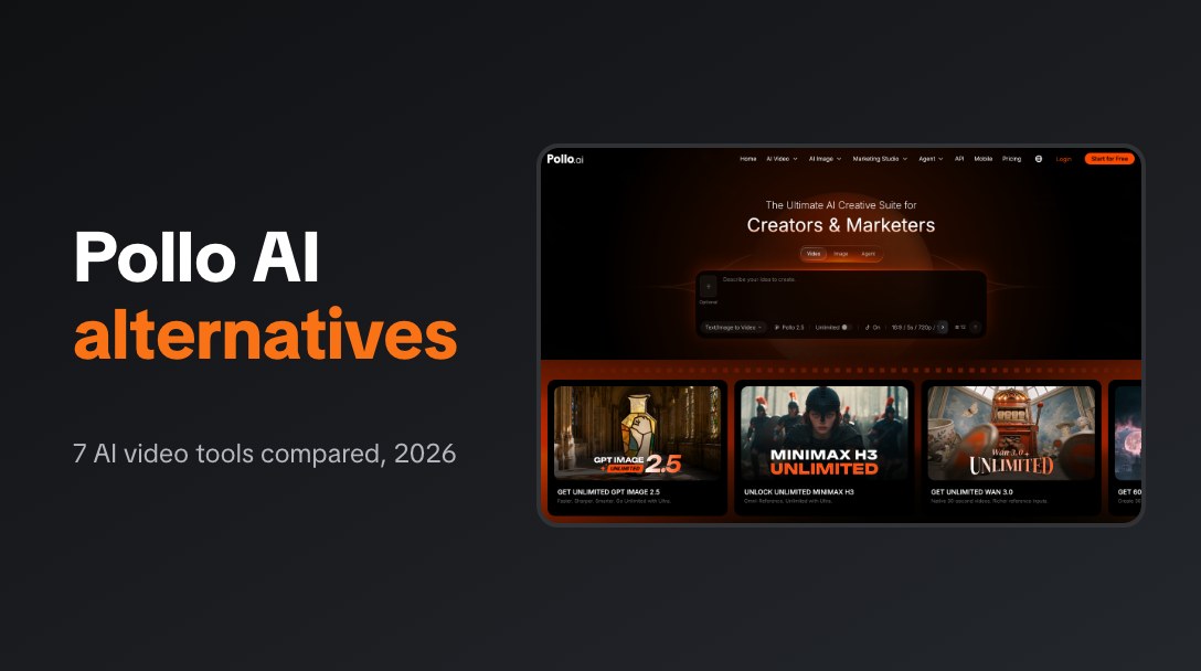 Pollo AI alternatives compared, next to the Pollo AI homepage
